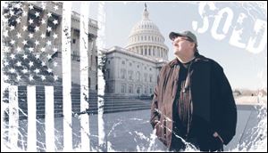 Michael Moore in ‘Capitalism: A Love Story.'
