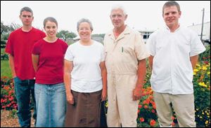 Kyle, left, Renae, Sheila, Ralph, and Brian Schlatter.
