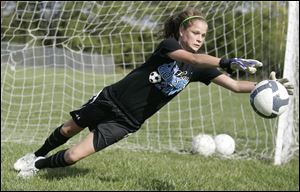 Goalkeeper Emily Wolfe has made 77 saves and recorded five shutouts this season for the Generals, who are 5-0 in the Northern Lakes League.