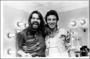 Bob Seger with Bruce Springsteen at the former Pine Knob Music Theatre at Clarkston, Mich., on Sept. 2, 1978.