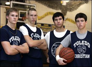 The Eagles will put a good deal of responsibility on David Westmeyer, left, Jeremy Weemes, Nick Rightnowar, and Brad Fox.