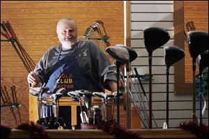 Todd Bloom, in business since 1971 as the Golf Club Doctor, lets customers know that if problems arise with a golf club he has built, ‘I'm going to take care of it.' His business is in Maumee. 