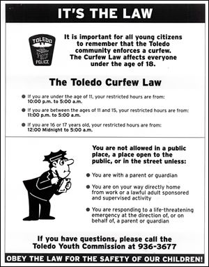 Police distributed this flyer at Westfield Franklin Park last night after a fight in the mall last week led to 16 arrests. City of Toledo and mall leaders have mulled ways to better work together.