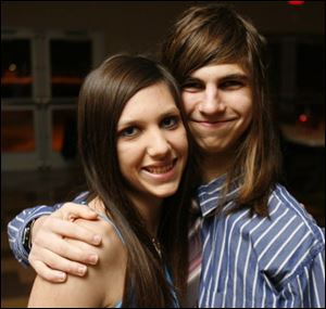 Olivia Cole and Vincent Brimmer at the Demolay boys and Rainbow Girls dance.