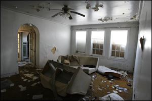 ‘Sadly, it's pretty much gone on the interior,' Old West End Historic District Commission member Gary Hoffman said of an apartment building once known as ‘Collingwood Manor.'