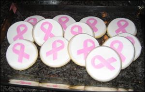 Cookies and an invitation to Diana Gabel's surprise party when her chemotherapy ended.