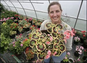 Cindy Bench is co-owner of the small Curtice, Ohio, greenhouse that bears her family name.