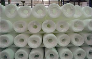 The foam tubes will be used to float booms intended to protect coasts in the Gulf of Mexico.