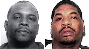 Police say that Ryland Garrett, 28, left, was shot and killed early Sunday. Police have issued a warrent for Terrance Pernell, 27, right.