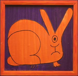 'Cyclops Bunny' by Joe King is in the Bittersweet Farms show at 20 North Gallery.