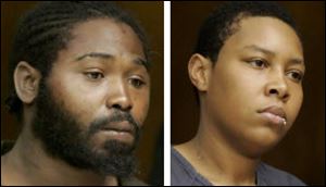 Jermaine Stokes, left, and Robin Ensley, right, were arrested and charged with aggravated robbery and felonious assault.