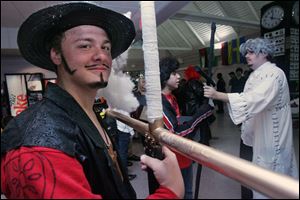James McElhatten of Tiffin dresses up for the GarasuNoShiCon 2010 at Owens Community College in Perrysburg.