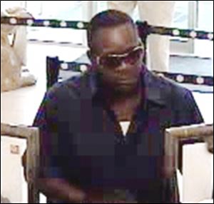 Bank photo of robbery suspect.