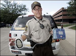 Deputy Jeremy Lestock says he happened to pick a cruiser with a defibrillator. As luck would have it, he was taking a break at the substation near Bedford High School when the teen collapsed.