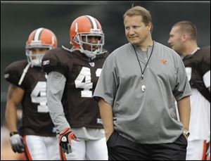 Players say coach Eric Mangini is looking much more relaxed this season. The Browns were 5-11 last season.