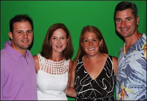 Brad and Amy Barricklow, left, and Becca and Pete Gorman attend 'Toast to Teeth.'