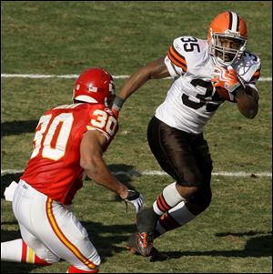 The Browns' Jerome Harrison found big holes in the Chiefs' defense in December, gaining 286 yards.
