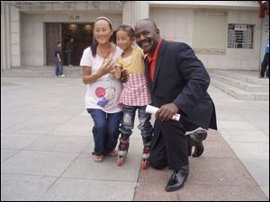 Toledo Mayor Mike Bell receives a warm welcome in Yulin, China, during the trip.