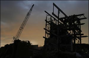 Demolition and cleanup of the old Community Services Building, which opened in 1969, is expected to be completed next month.