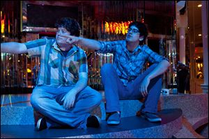 Zack Pearlman and Matt Bennett look for laughs in 'The Virginity Hit.'