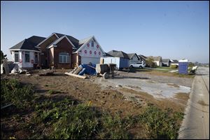 This house on Tournament Drive in Monclova Township should be completed in about two weeks.