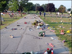 Police used DNA evidence to prosecute two teenage boys after 175 gravestones were knocked over and many others were damaged in September at McPherson Cemetery in Clyde, Ohio.
