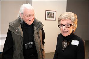 Herral Long with Edith Franklin.