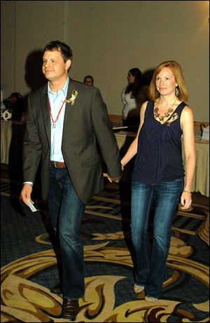 Honorary chairmen Brad and Jodi Augustyniak attend the Heartwarming Party benefiting Ronald McDonald House Charities of Northwest Ohio.