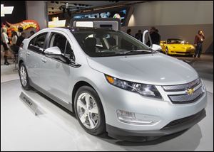 The 2011 Chevy Volt was named North American Car of the Year. It beat out the Nissan Leaf and the Hyundai Sonata.