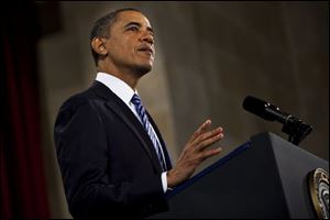The President speaks Monday to the U.S. Chamber of Commerce, which has opposed most of the president's health-care and banking agenda. 
