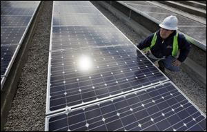 Solar panel test picture.