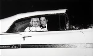 Donna and David Wagner didn't mind the snow and ice on their wedding day in 1961.