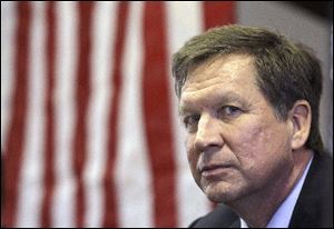Of 1,384 registered voters polled by Connecticut-based Quinnipiac University,
46 percent disapprove of the way Ohio Gov. John Kasich has done his job two and half months into his term.