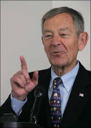 ‘I’m not there. I don’t know what the options are. I’m not going to … Monday-morning quarterback,’ ex-Gov. George Voinovich says.