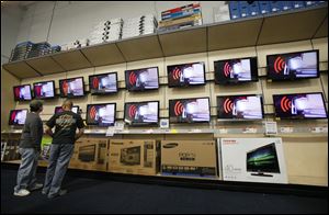 Consumers spent more in March on furniture, electronics — like new high-definition television sets — and at restaurants, despite an additional cost because of the rising price of gasoline. Declining unemployment numbers and a cut in payroll taxes so far this year are helping sustain sales.