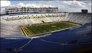 The University of Michigan football team will play its spring game on Saturday.