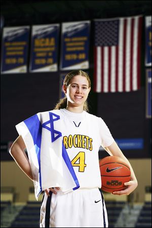 University of Toledo's Naama Shafir, a junior women's basketball guard and Orthodox Jew, will travel to Cleveland to celebrate Passover with friends.
