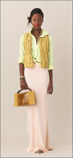 The maxi length actually stays important in Southern California all year long. Here, a look from J Crew.