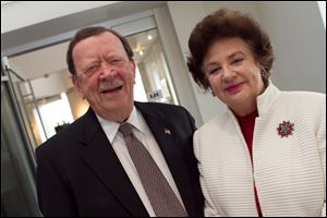 Event Chairmen Bob and Kathie Maxwell at the Mercy College of Northwest Ohio's Sounds of Spring fundraiser.