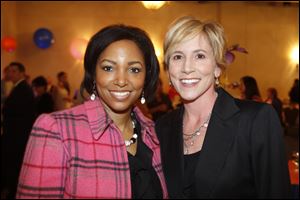 Victoria Simms, left, and Annette Napoli at the 'Going Wild for Kids' event at Hilton Garden Inn.