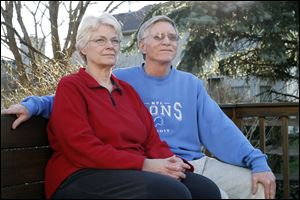 Jenny and Jerry Lagger of Sylvania were victims of a robbery at their home after being targeted and followed.