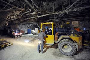 The roof of the Lucky Friday silver mine in Mullan, Idaho, shown in this 2010 photo, collapsed trapping Larry Marek as he was working the mine with his brother Mike.
