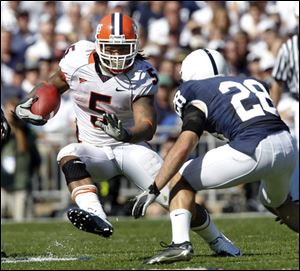 The Lions will pair Illinois running back Mikel Leshoure with their first-round selection in last year's draft, Jahvid Best.