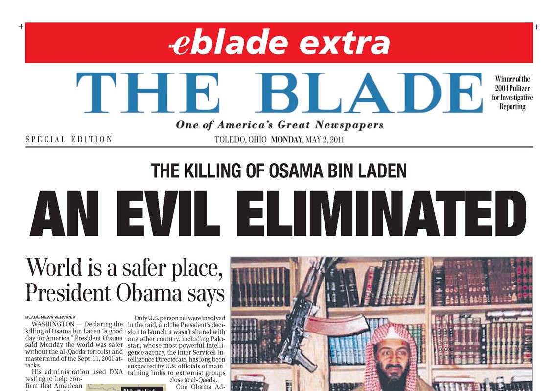 Eblade Extra The Killing Of Osama Bin Laden The Blade