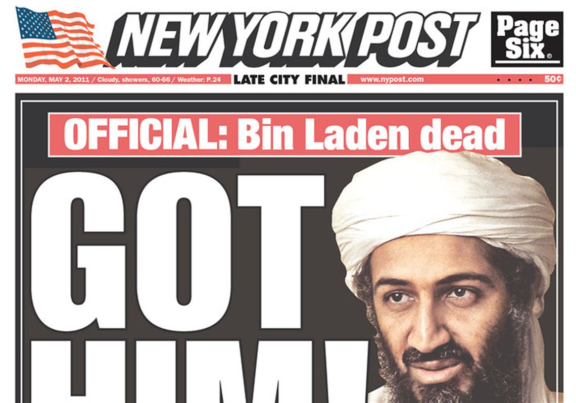Front Page Coverage Of Bin Laden S Death The Blade