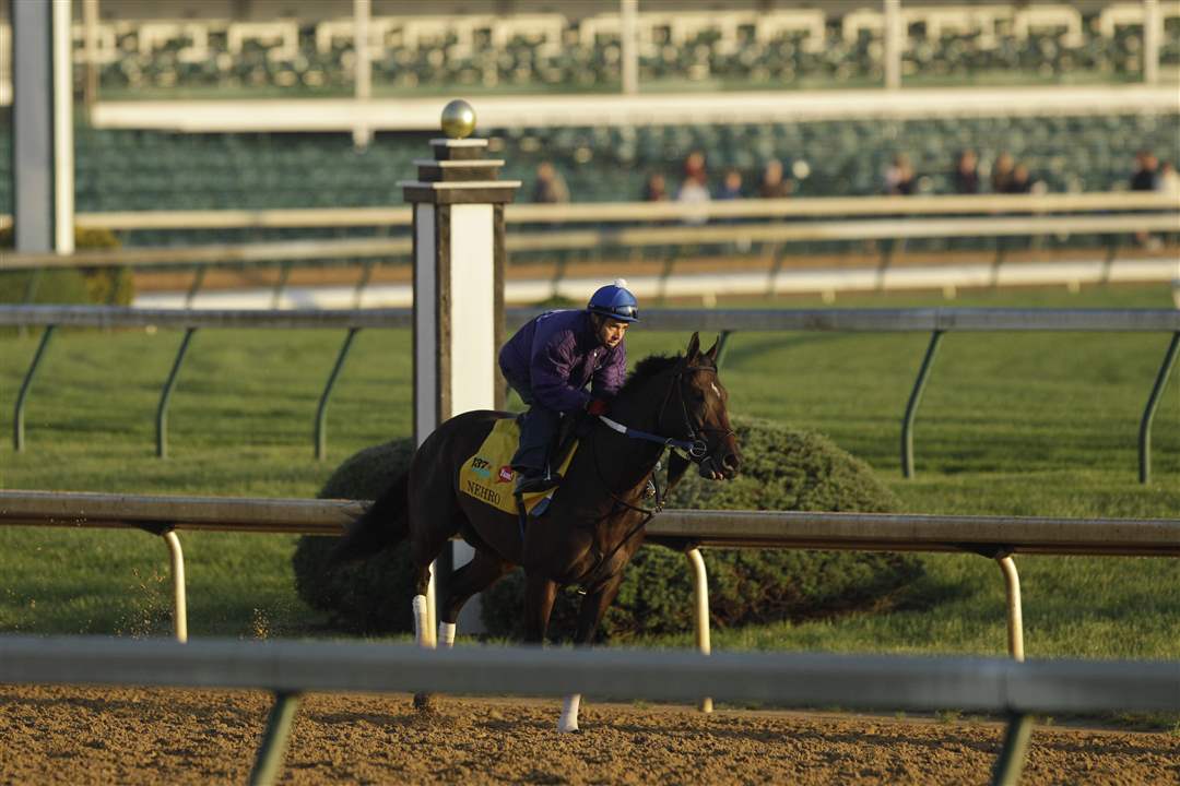 Derby-Workout-Nehro-around-track