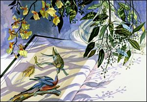 Screenprints by Jane E. Goldman are on display until May 28 at the Hudson Gallery in Sylvania.