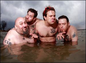 From left, Chris Burney, Gary Wiseman, Jaret reddicke, and Erik Chandler of Bowling for Soup.