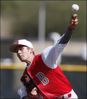Trent Szkutnik is 7-0 with a 0.40 ERA. The senior, who will play at Michigan, is hitting .471 in the cleanup spot.