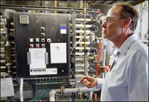 Robert Karwowski, director of environmental health and safety for Whirlpool, says the firm’s release of volatile organic compounds into the air from its Clyde factory is declining. The firm says it has nothing to hide in the cancer studies.